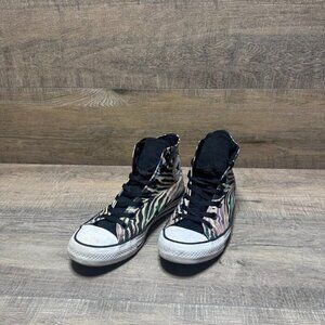 Converse Chuck Taylor All Star Zebra Print High Topes Women's Size 8